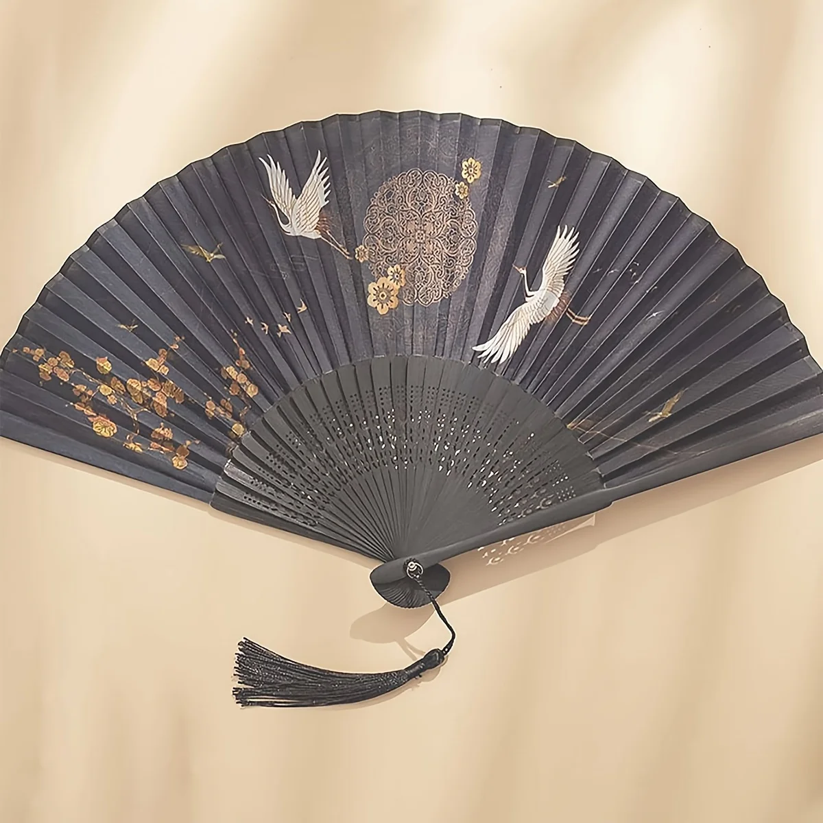 1pc Folding Bamboo Fan Ancient Style Fan Chinese Style Small Fan Dress Decoration Student Gift Fan