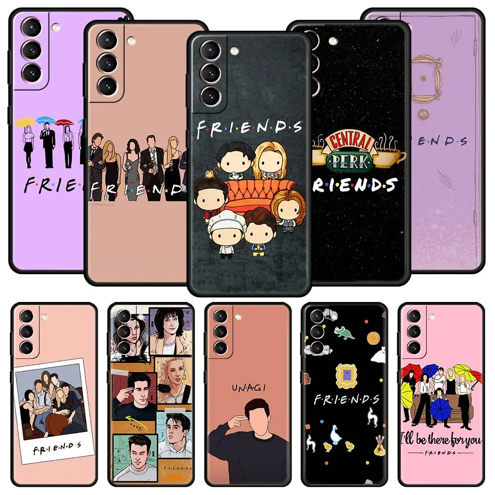 Central Perk Coffee friends tv Show Phone Case For Samsung Galaxy S24 S23 S22 S20 Ultra S21 FE 5G S10 S9 Plus S10E S8 Soft Cover