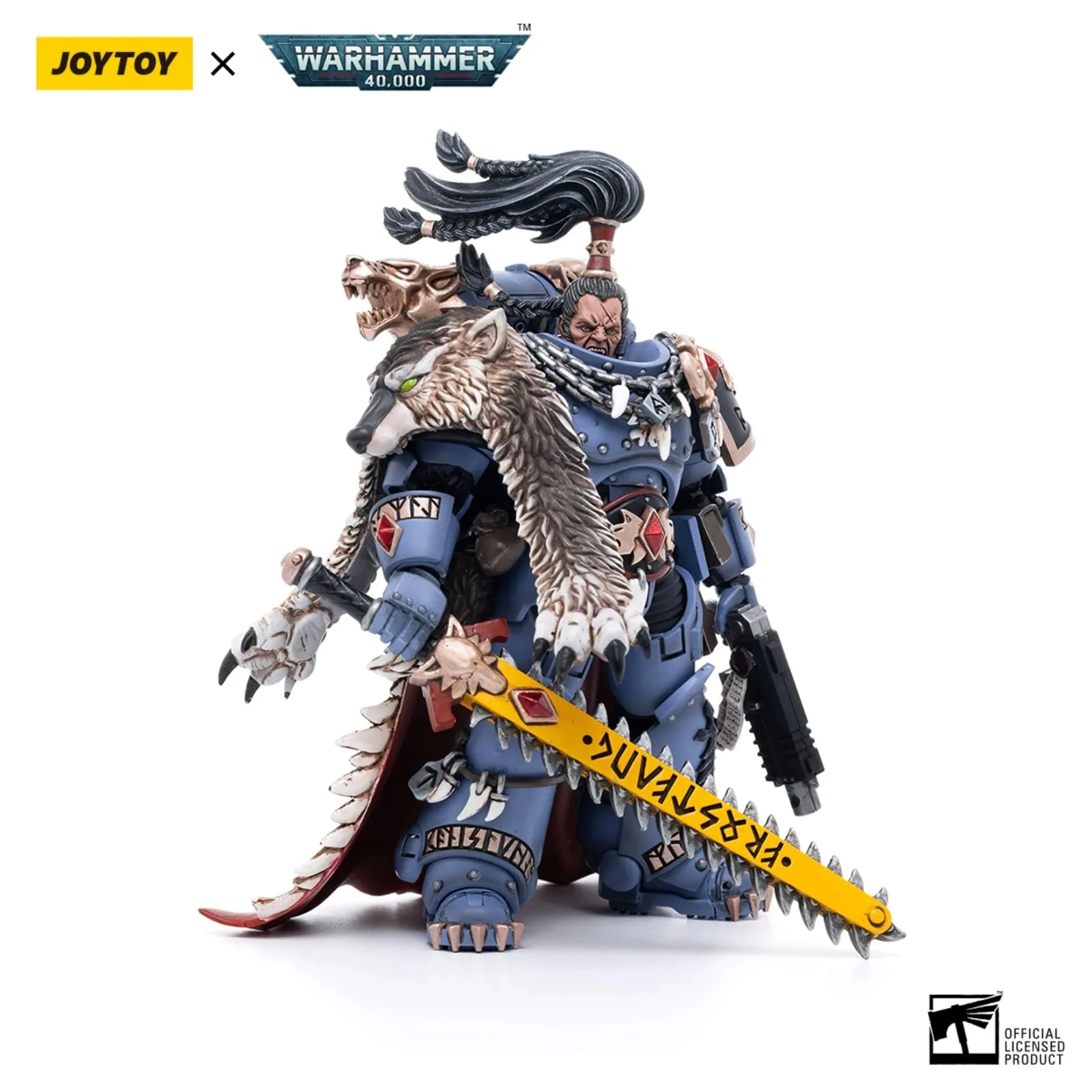 

JOYTOY Warhammer 40K 1/18 Space Wolves Ragnar Blackmane Action Figure Birthday Gift