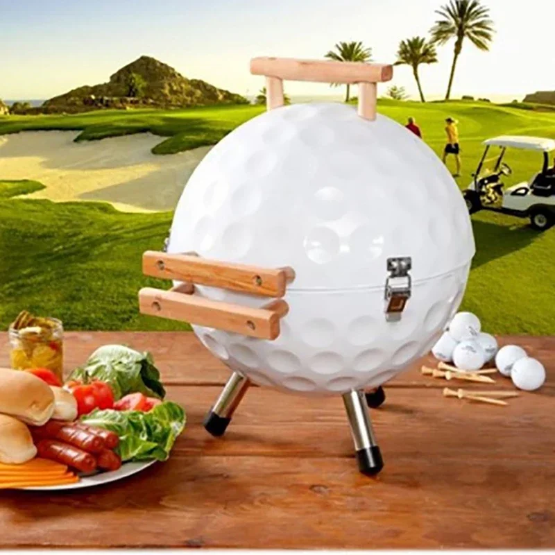 14 Inch Portable Golf Ball Household BBQ Outdoor Barbecue Boiler Direct Supply