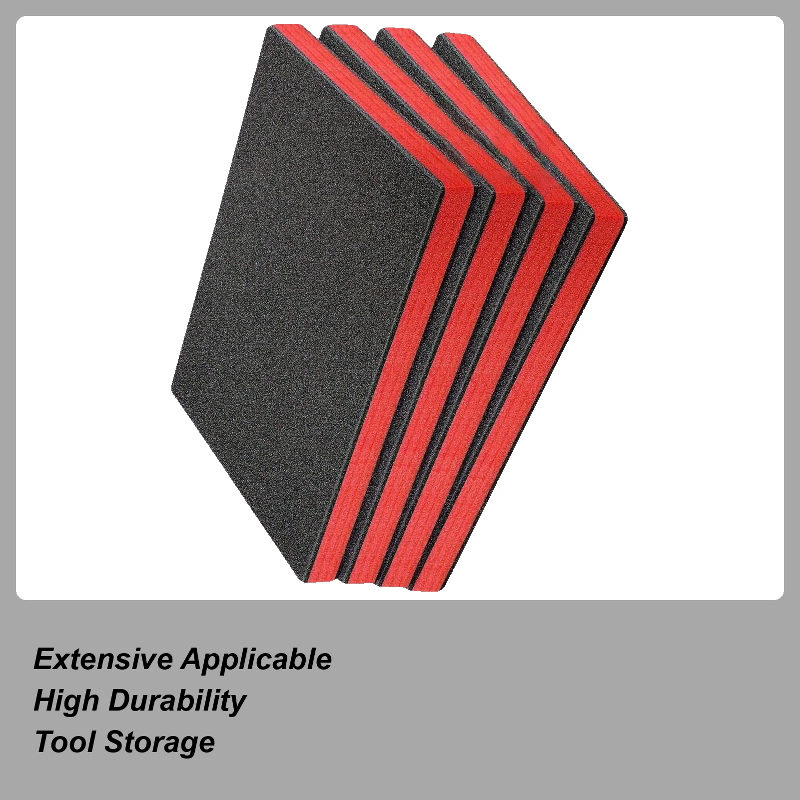 

Tool Foam 2 Pieces Foam Sheets Cuttable Liner Mat Non-Slip Pads For Storage Camera Drawers Crafts Cases Cabinet