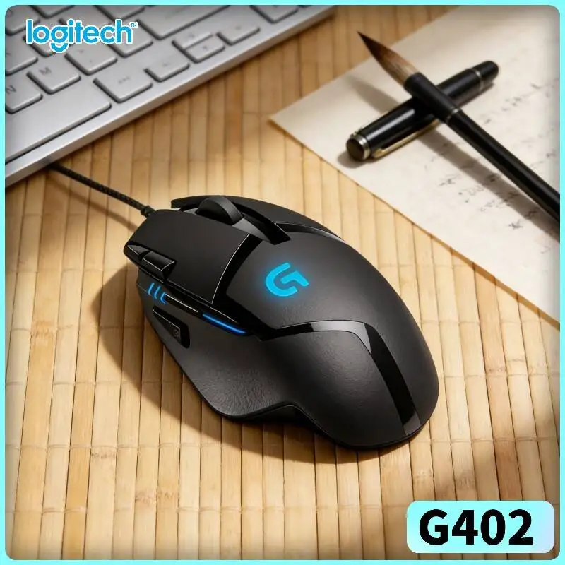 Logitech G402 Gaming Mouse Hyperion Fury Edition 8 Programmable Buttons 500 IPS 4 DPI Modes 20M Clicks Anti-Slip