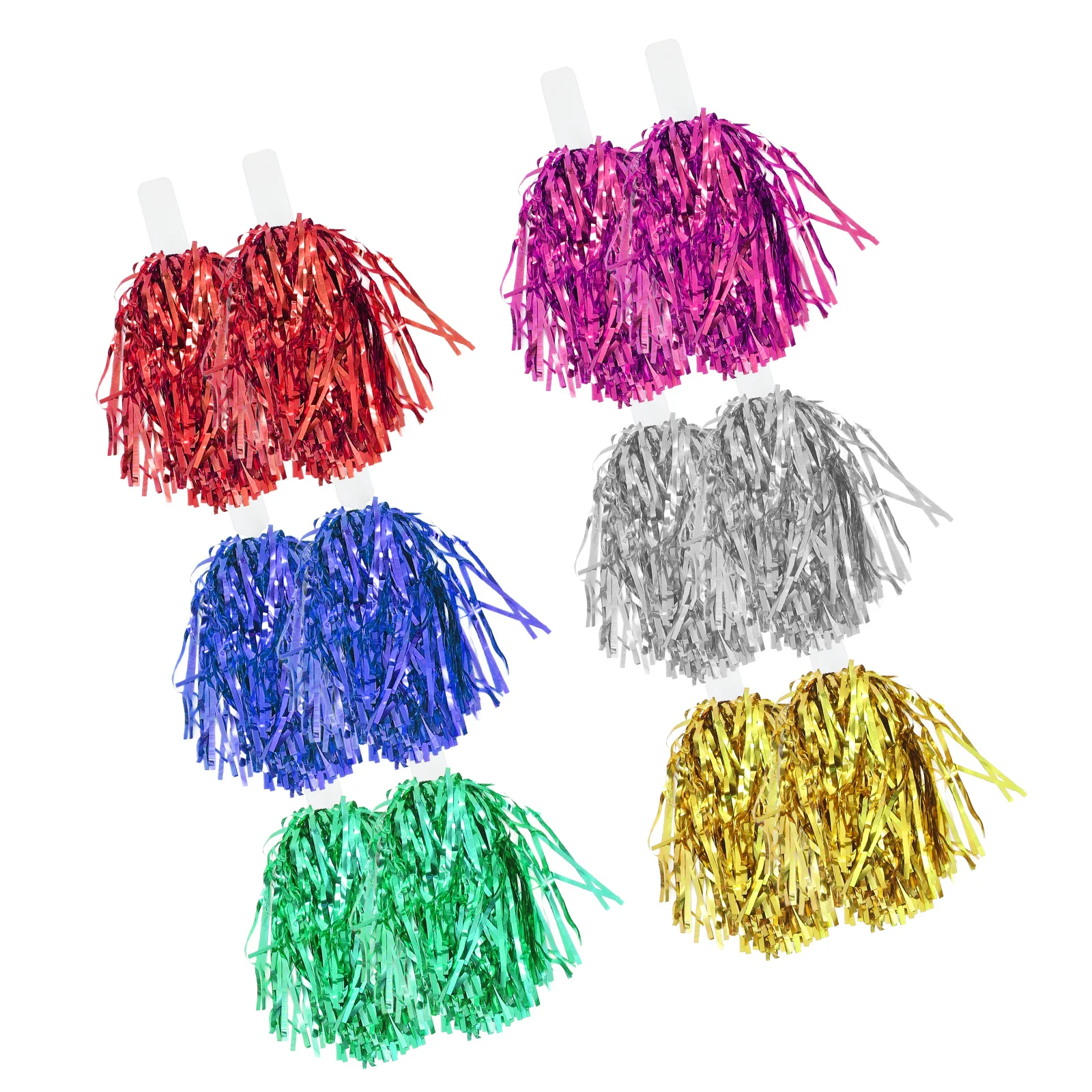 12 قطعة الكريات فرقة الهتاف الألوان الزاهية دائم قابلة لإعادة الاستخدام الألعاب الرياضية أداء الرقص الدعائم بوم بوم بوم بومس التشجيع #4