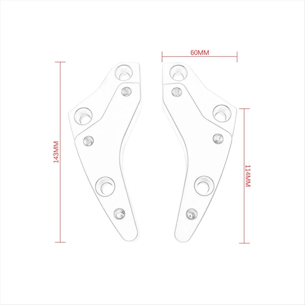 A23Z Motorcycle Handle Bar Riser Clamp Extend Handlebar Move Backward Base for K1600GT 2016-2017 Grand America