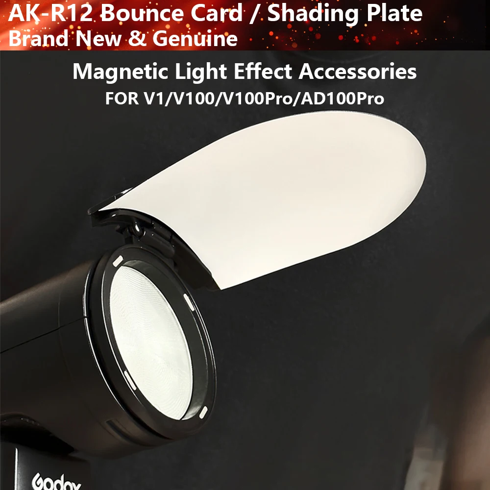 Accesorios AK‑R1, AK‑R12, para flashes de cabeza redonda V1 / V1 Pro / V100 Pro / AD100 Pro, Adaptador S‑R1, Puerta de luz, Panel de reflejo ocular