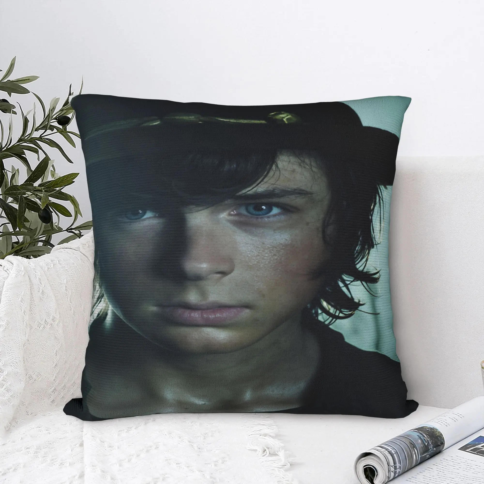 Pillow Case The Walking Dead Carl Grimes Print  Pillow Cover For Living Room Chair Novelty Pillowcases