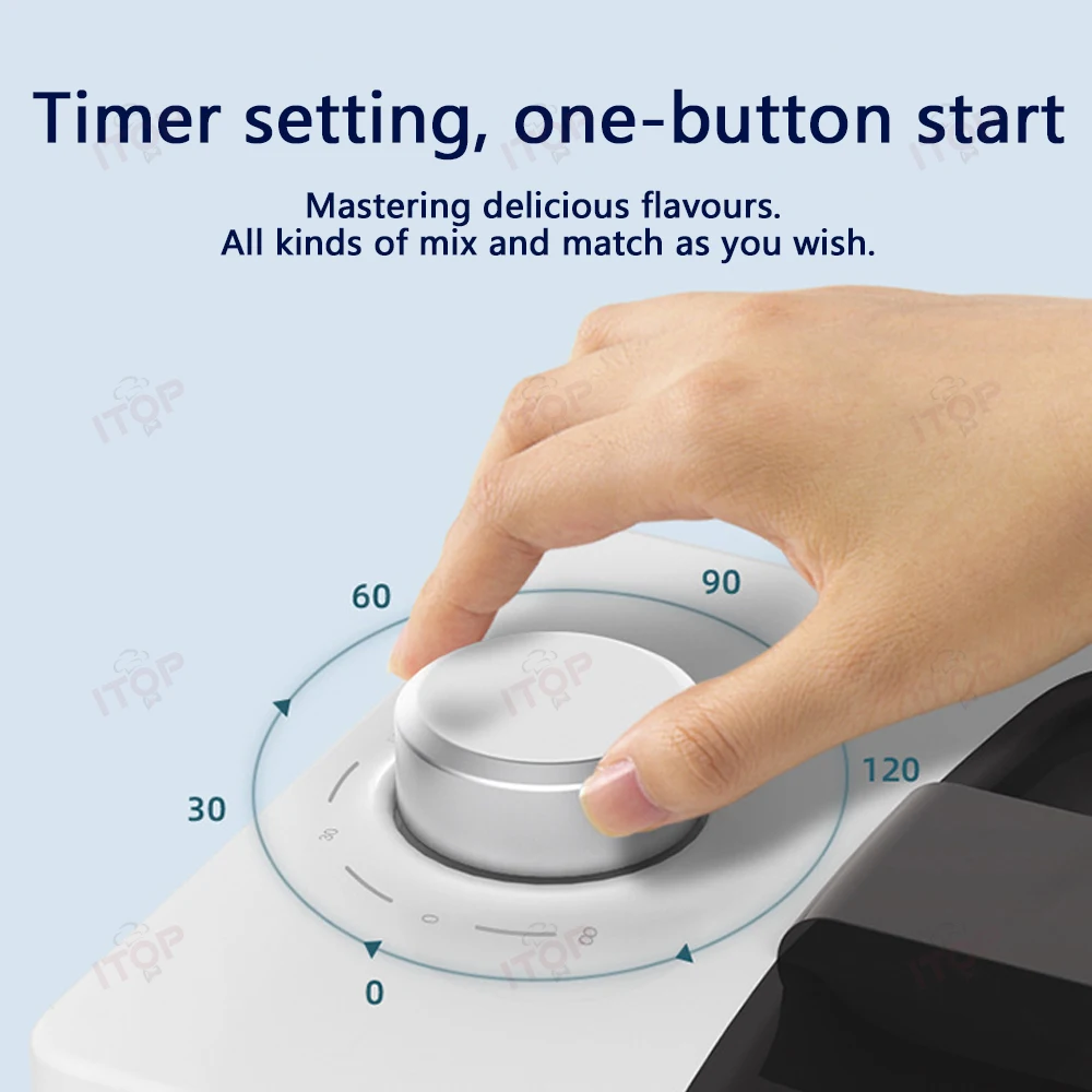 ITOP-minimáquina de helado doméstica, congelador de yogur, máquina de Gelato sin PreEnfriamiento, bajo consumo de energía, funcionamiento silencioso, 500ML