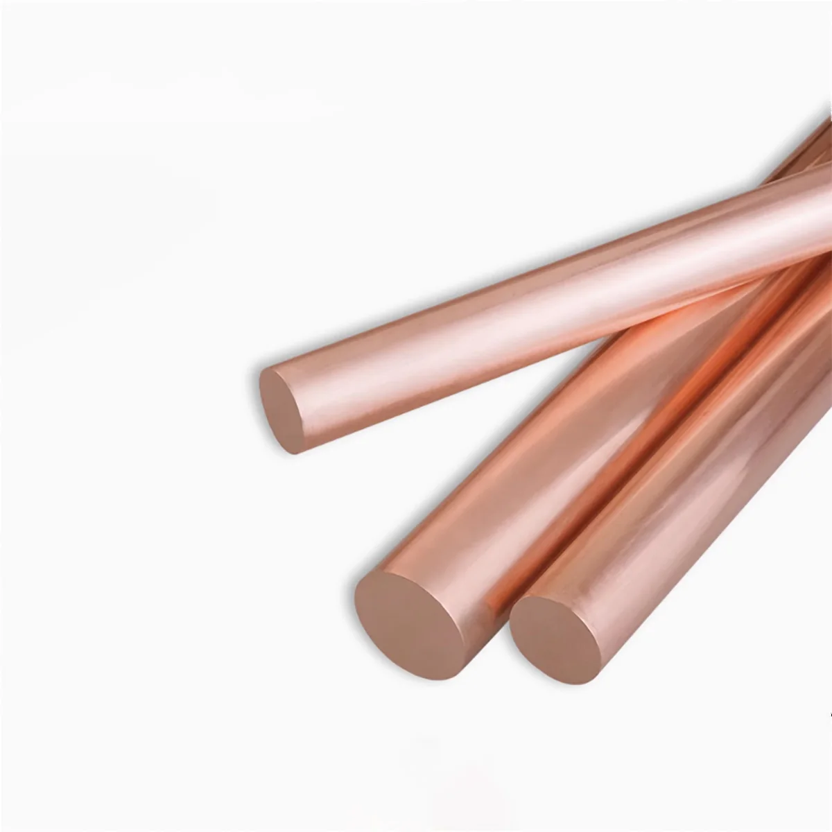 Red Copper Rod Length 250mm  500mm Diameter 2/3/4/5/6/7/8/9/10/12mm Brass Stick T2 Copper Bar