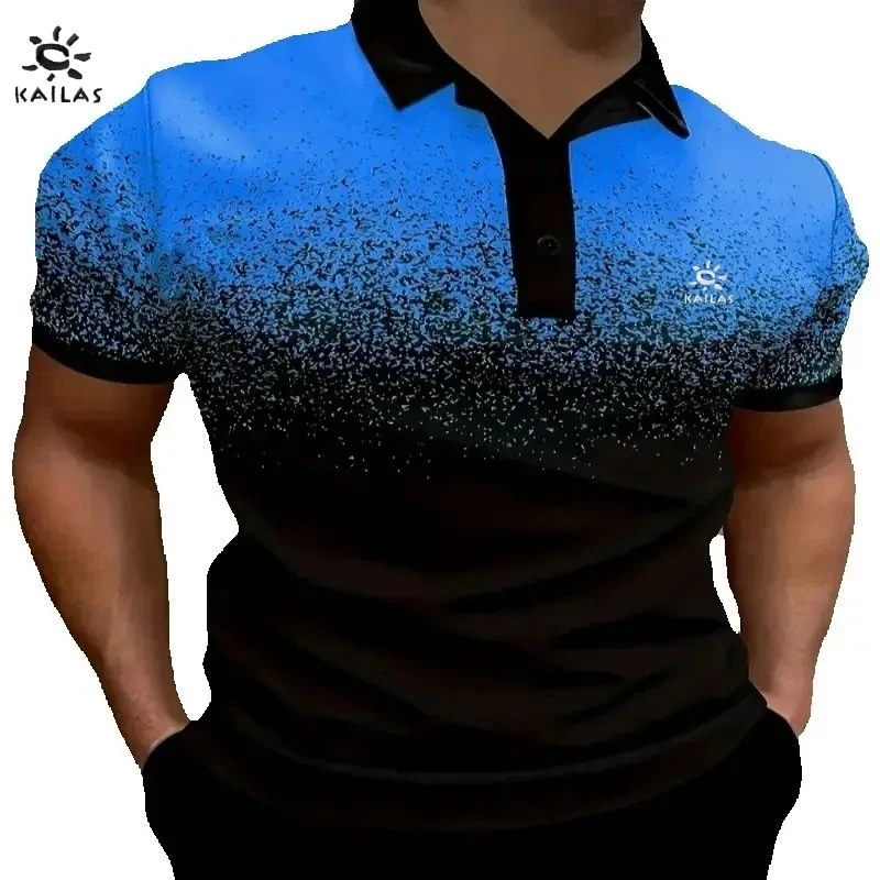 

Men's high-quality short sleeved polo shirt, summer fashion casual outdoor sports multifunctional top