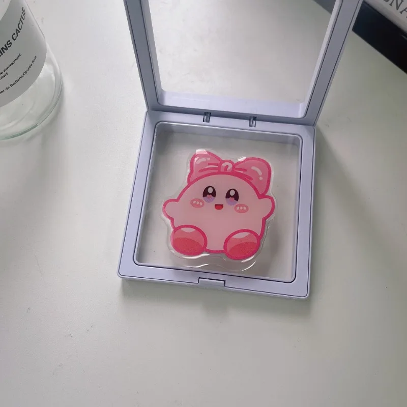 Kirby ที่ยึดโทรศัพท์มือถือพับได้, รองรับกระเป๋าเบ้าปลั๊กที่ใส่ที่สวมนิ้วเพื่มฐานการ์ตูนอะนิเมะคลิปมือถืออุปกรณ์เสริม