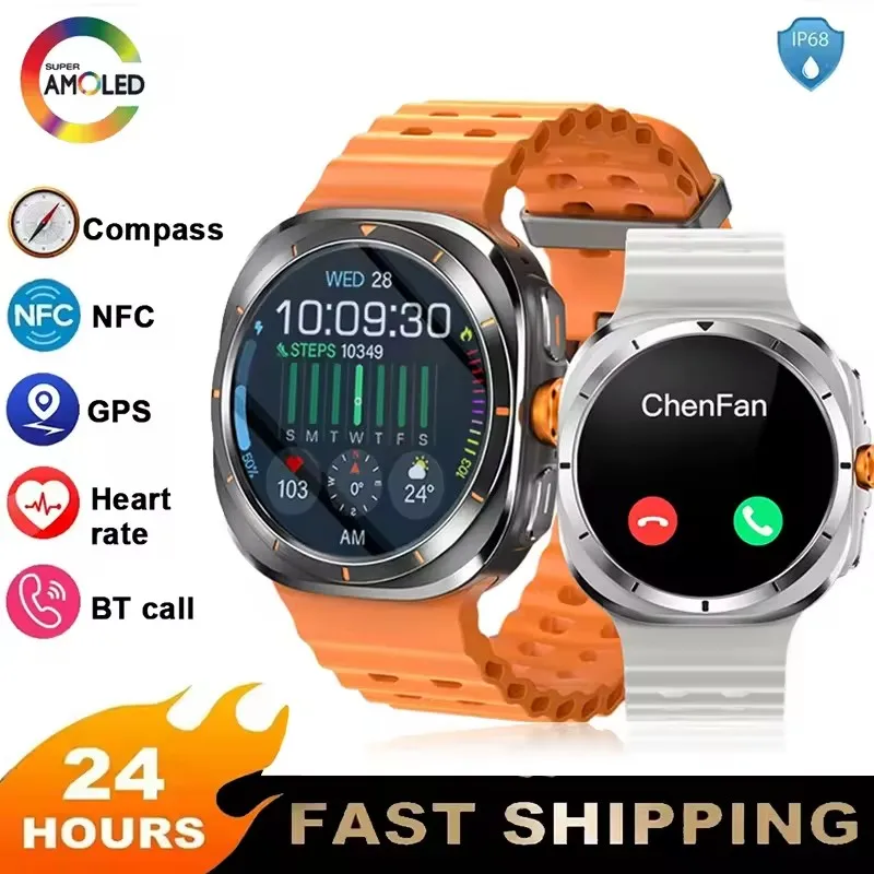 For Samsung Galaxy Watch 7 Ultra Smart Watch BT Call Sport Waterproof Watches Fitness Tracker Heart Rate Sleep Smartwatch 2025