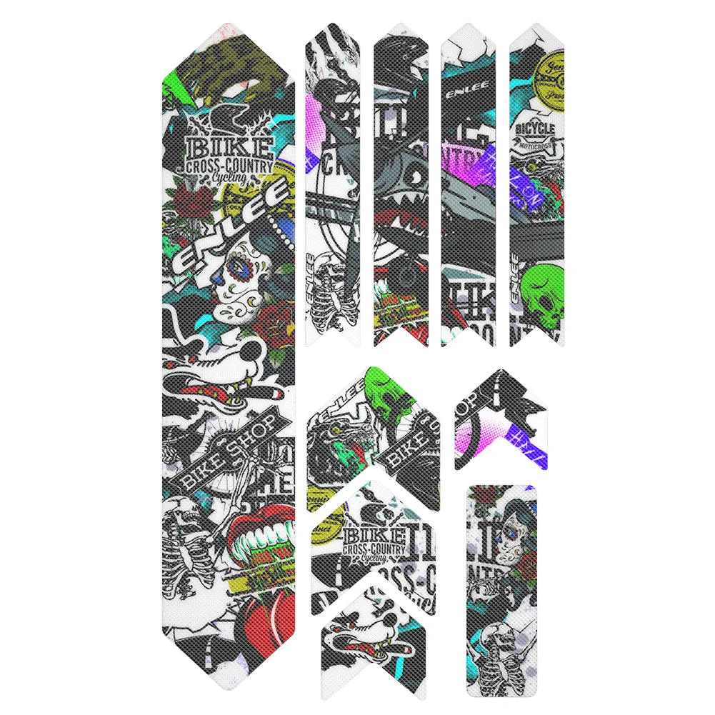 MTB Bicycle Front Fork Frame Guard Stickers Scratch-Resistant Reusable Bike Sticker for Mountain Bike Accessories