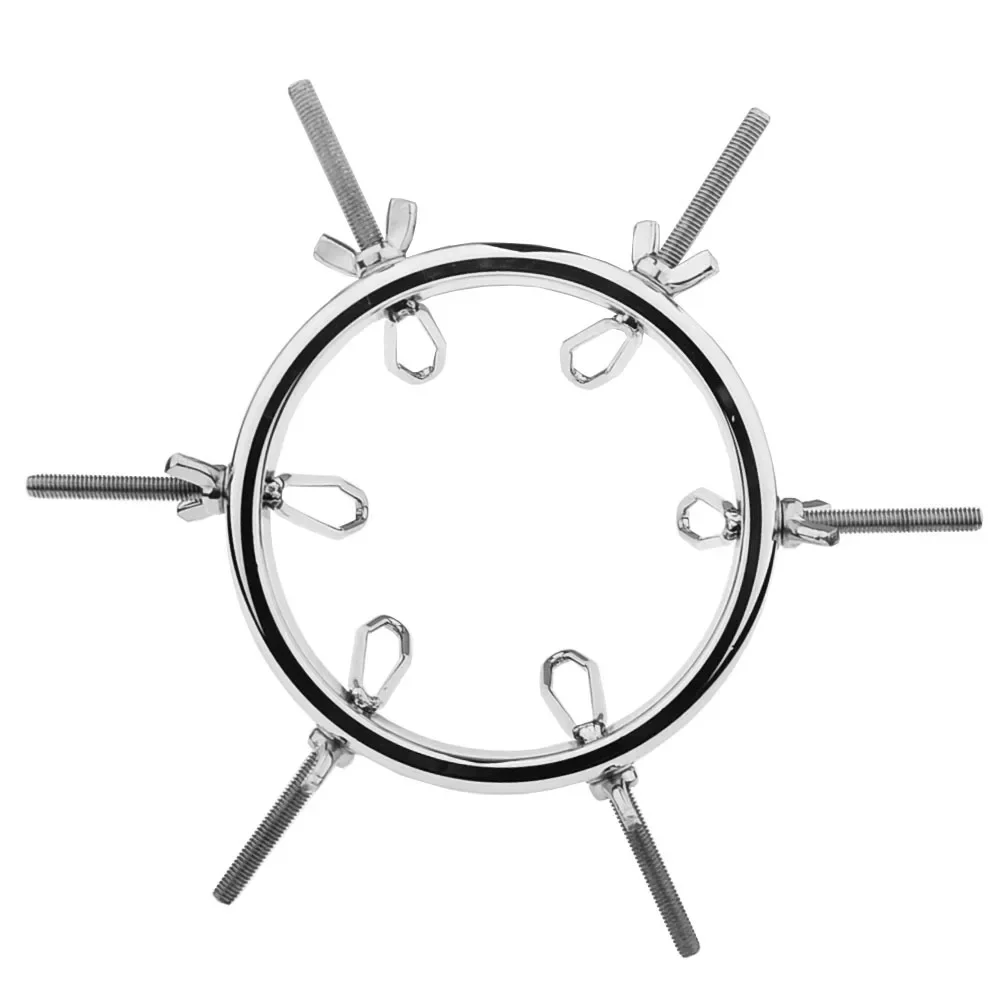 Dilatatore per speculum vaginale con espansore anale in metallo regolabile in acciaio inossidabile per addestramento anale BDSM Giocattoli adulti del sesso per donne e uomini