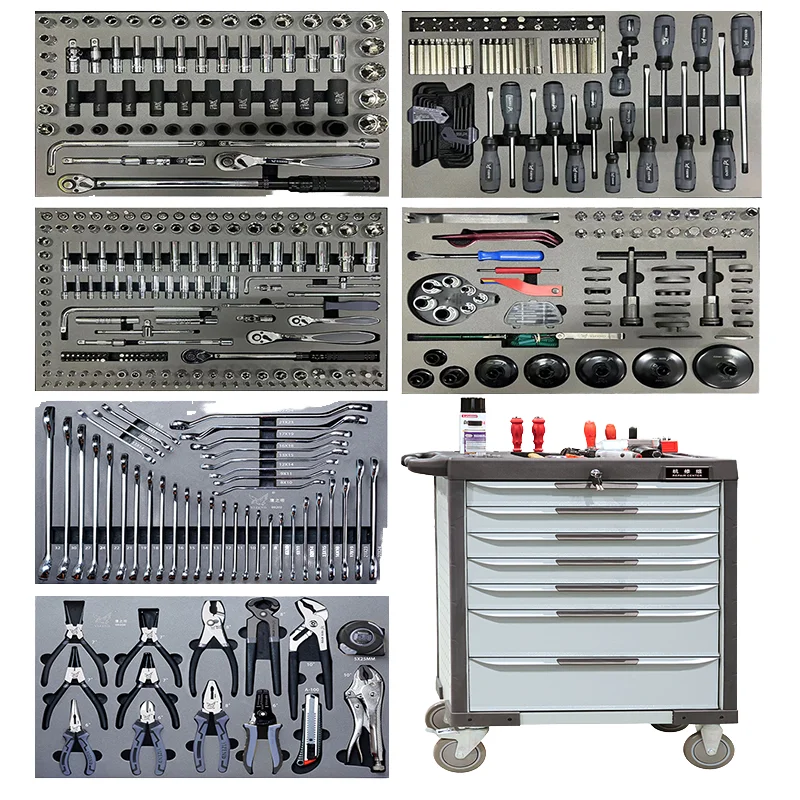 Comprehensive 451pcs Service Tool Kit with Tool Cabinet Basic Vehicle Equipment