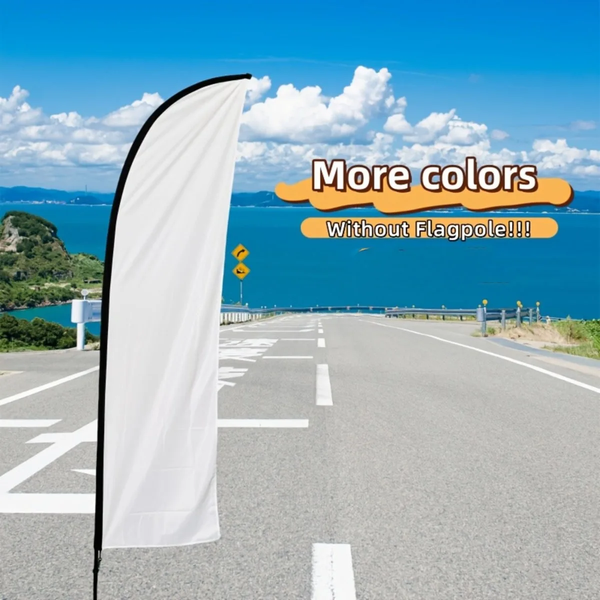 Custom Feather Flag 65x240cm 110G Warp Knitted Fabric Banner For Outdoor Events Lawn Parties Wedding Decor no pole