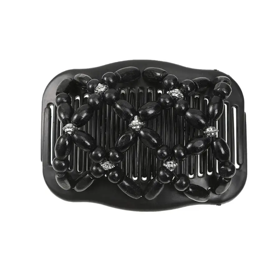 20pcs/lot Pure black vintage style beautiful Magic butterfly Wave pattern new high quality Comb