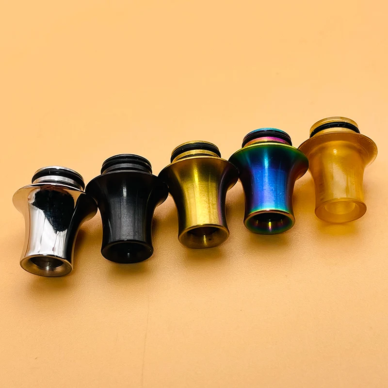 DSX 510 MTL Punta de goteo de acero inoxidable PEI, orificio estrecho para Berserker MTL RTA, punta de vapeo, accesorio de cigarrillo electrónico