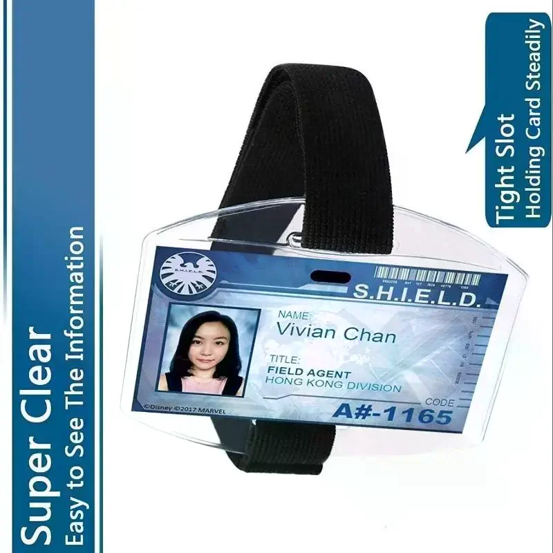 Reflective Wristband ID Card Holder, Adjustable Elastic Arm Band ID Badge Holder for Office, School, Outdoor Use