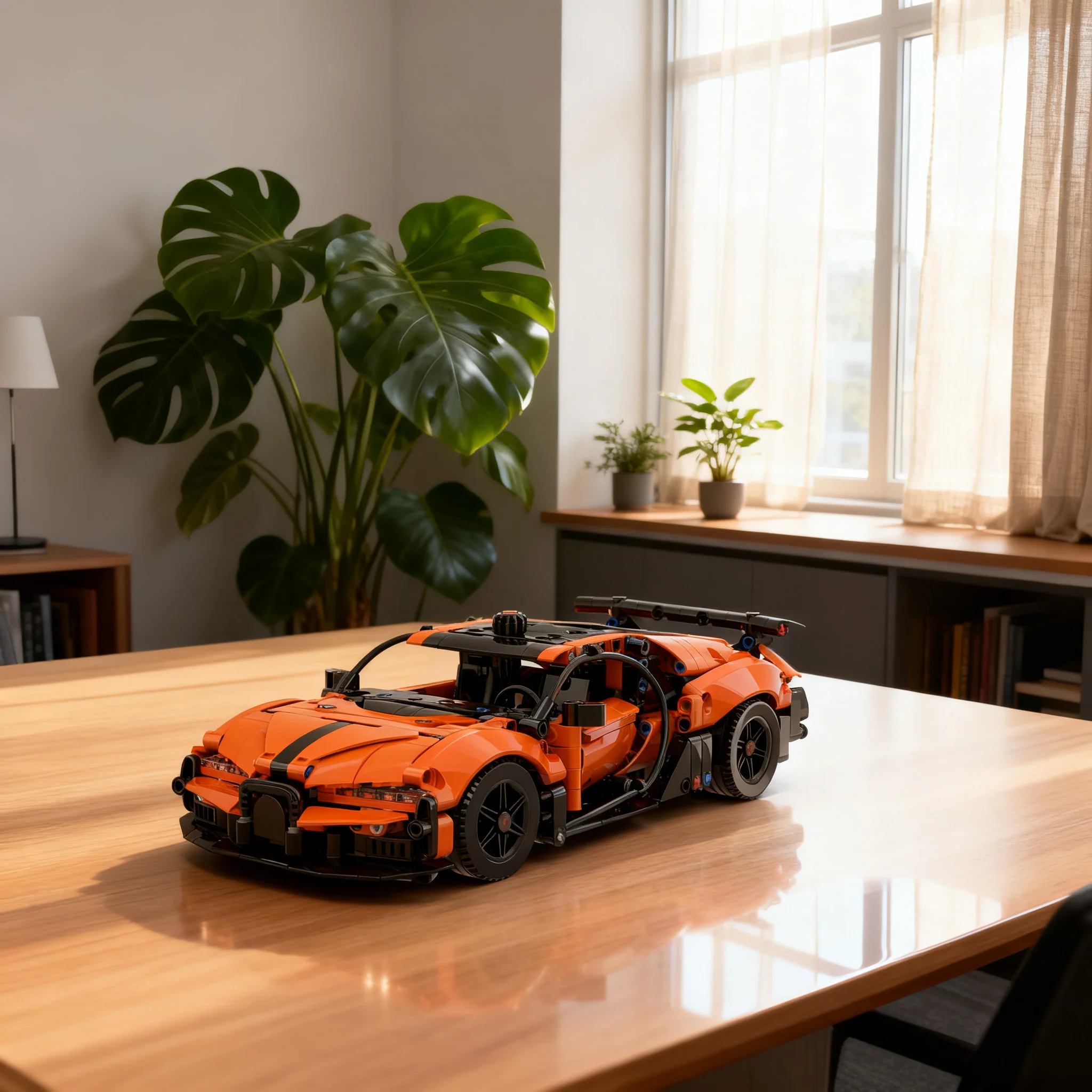778pcs MOC Technical - Bugattiess Chiron - Lower Rear Spoiler Model Building Blocks Architecture Christmas Gift Toy Birthday Art