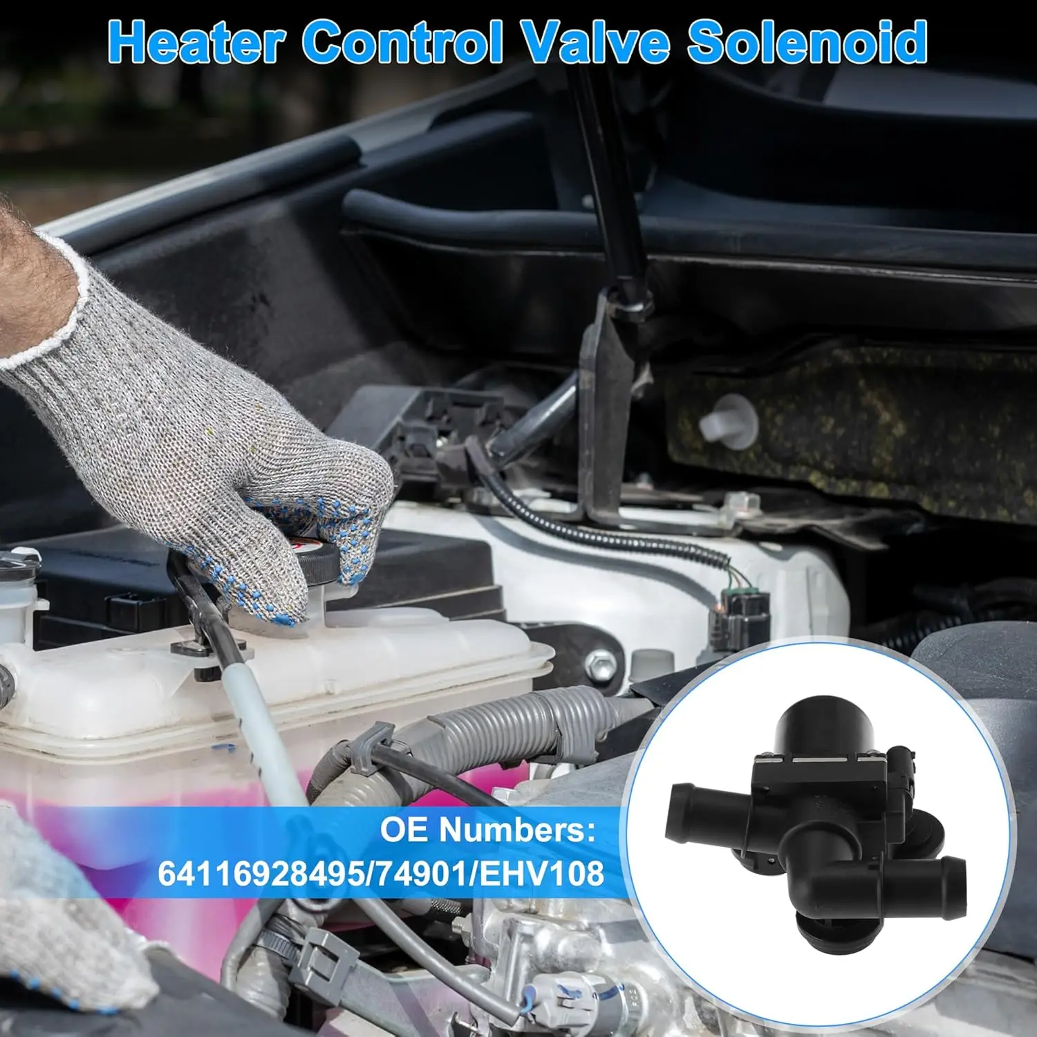 

Электромагнитный клапан управления отопителем HAVC для BMW X3 2007-2010, для BMW X5. Замена 64116928495/74901/EHV108