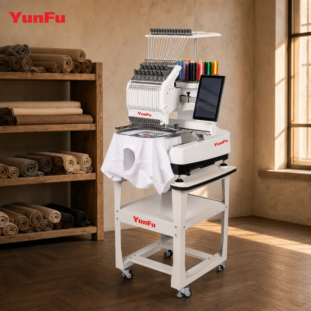 Home Use Mini Embroidery Machine For Workshop Shoes/T-shirts/bags High Speed Embroidery Machine Computerized