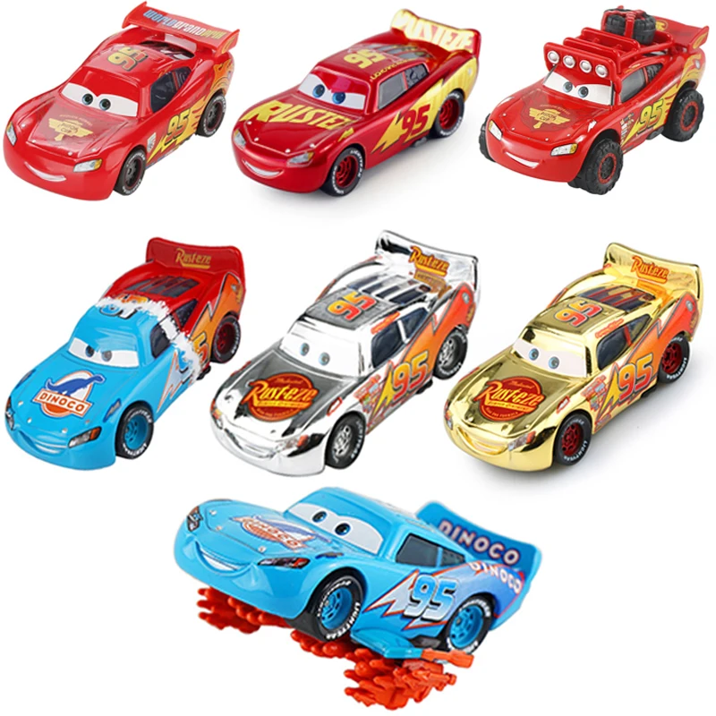 Disney Pixar Cars 2 Lightning McQueen Car Toys  Mcqueen 1:55 Diecast Vehicle Metal Gift Christmas for Children Kids Boy