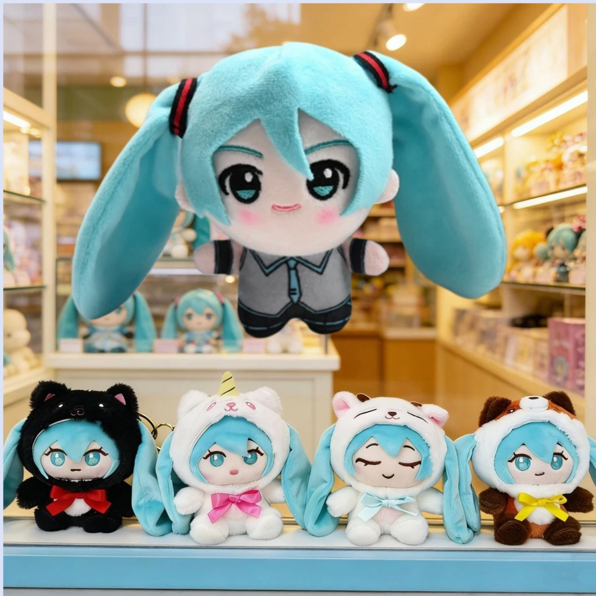 

Hatsune Miku Chokkorisan Plush Bag Keychain In Stock Anime Bag Accessory For Fans Rin Len Luka Meiko Kaito Key Chain