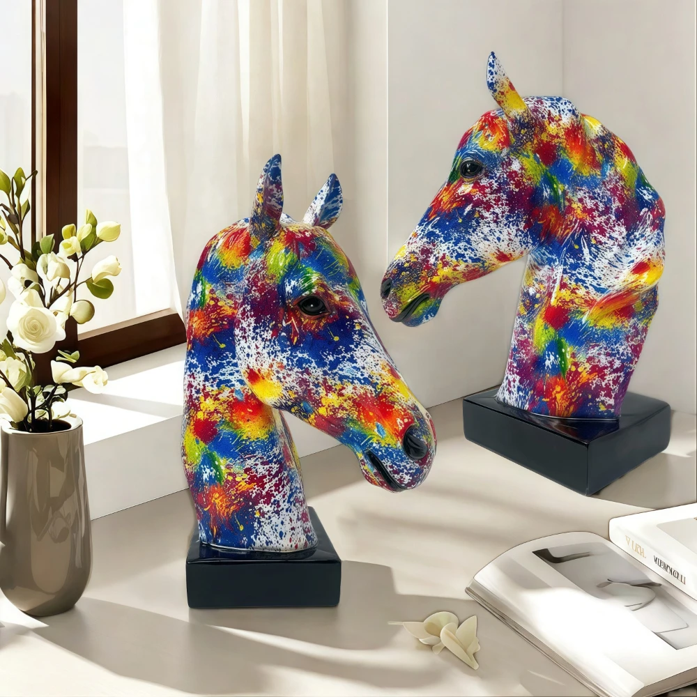 

Домашняя гостиная, вход, спальня, рабочий стол, перевод, украшения в виде головы лошади, поделки из смолы, креативный бутик, подарок на новоселье