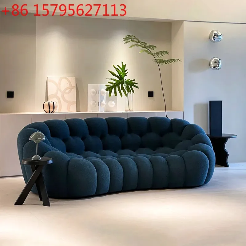 Minimalist French Internet celebrity bubble football pumpkin sofa designer creative curved sofa