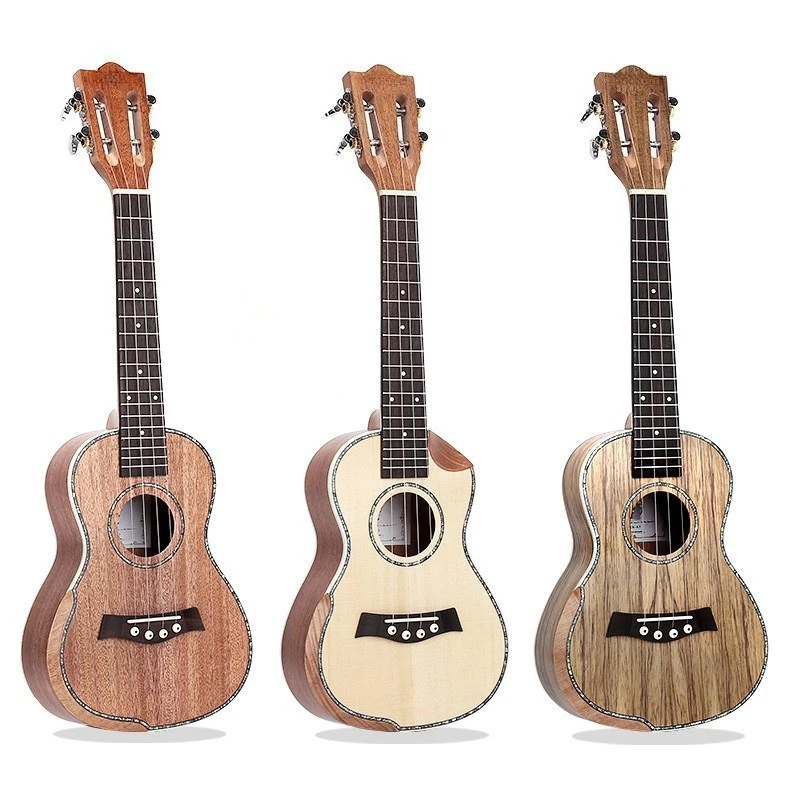 23 Inch Solid Wood Ukulele Classical Headstock Hawaiian Four String Guitar for Beginner Music Practice Musical Instrument Gear