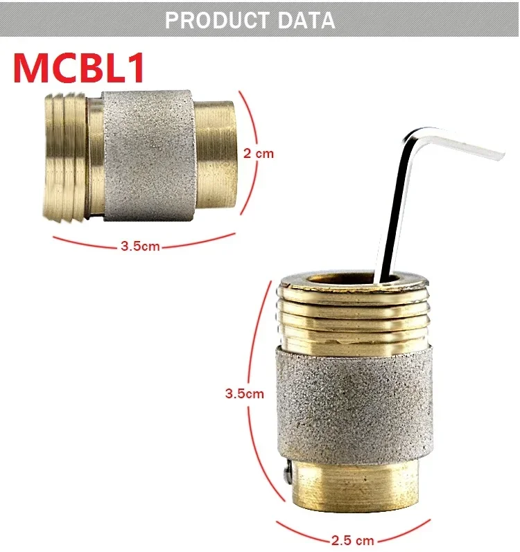 Replacement Standard Diamond Grinder Copper Bit Fit for Inland Gryphon Delphiglass Glastar Glass Grinders