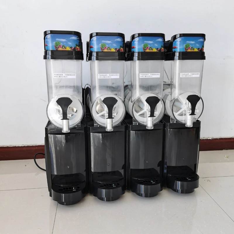 

Commercial Frozen Slushy Three Tanks Juicer Slush Fruit Maker 10LX3 Snow Melting Machine