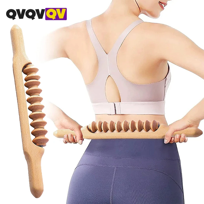 

Wood Therapy Massage Tool,Body Roller Stick,Anti Cellulite Tool,Lymphatic Drainage Paddle Tool,Muscle Release Stick Rod