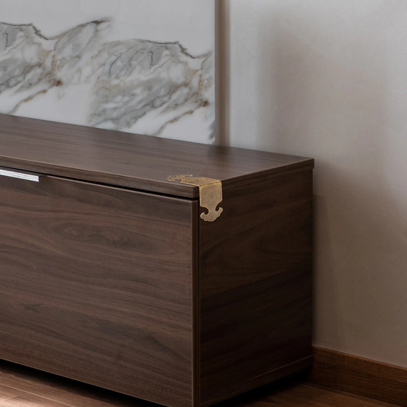 

Brass Corner Protector Style Wood Box Guard Retro Jewelry Box Edges Cover Vintage Bumper Decorative Brackets