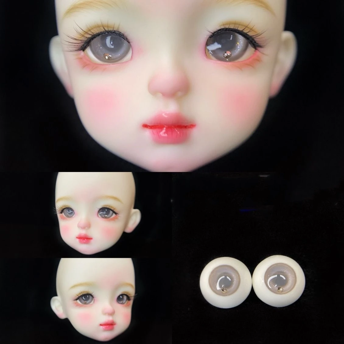 BJD doll eyeball suitable for 1/3 1/4 1/6 ob11 size Eyes for toys cute plaster eye handmade doll eyeball doll accessories