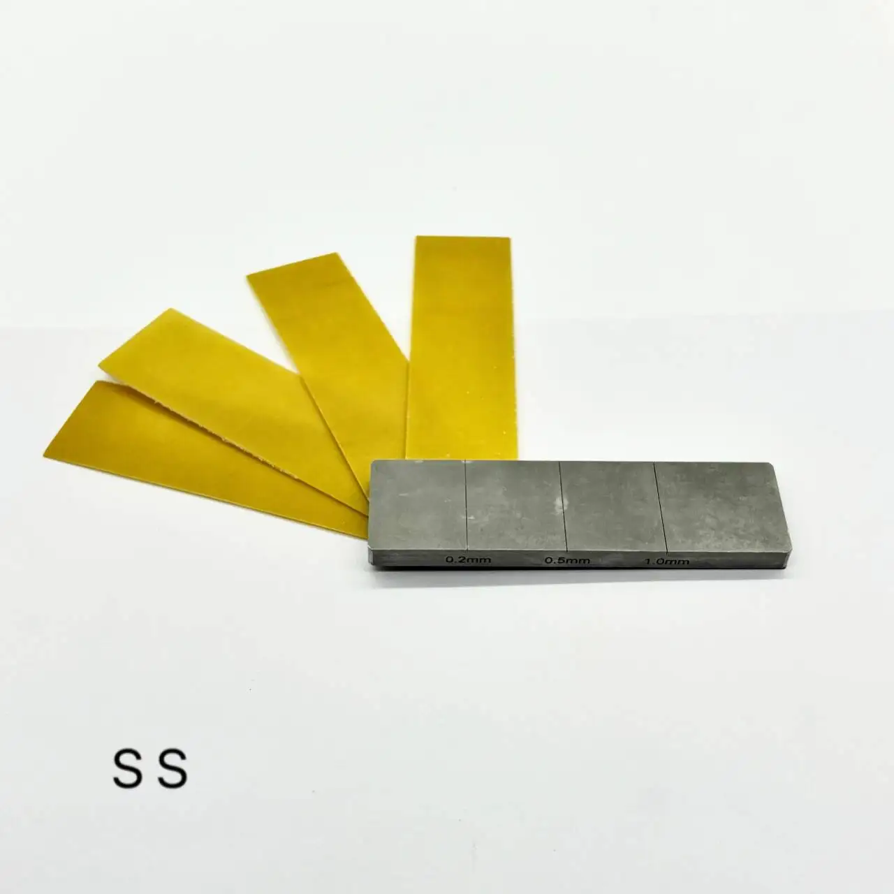HUATEC Customized Eddy Current test Block Eddy Current Flaw Detector Standard Calibration Block 3 NOTCHES