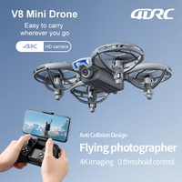 4DRC New V8 Mini Drone 6k profession HD Wide Angle Camera WiFi FPV RC Dron Height Keep Drones Helicopter Kids Toys Gifts