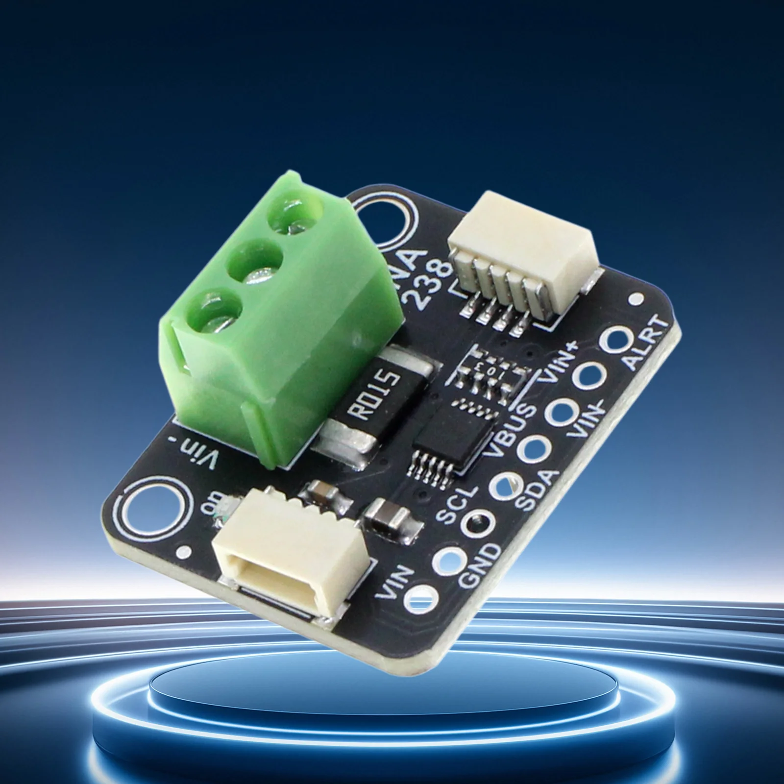 INA238 20-Bit High Accuracy DC Power Monitor Module STEMMA QT Qwiic I2C Interface 85V 20A Current Voltage Sensor