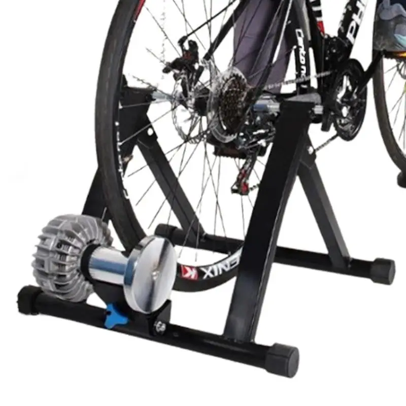 Aço inoxidável Bike Trainer Stand para Equitação Indoor, portátil, dobrável, magnético, estacionária Exercício