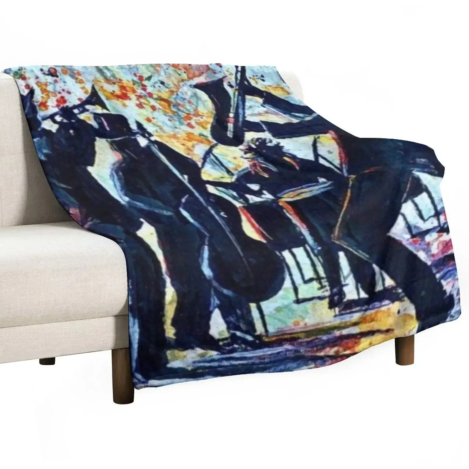 

Jazz On #2 Throw Blanket Flannels Decorative Sofas Blankets