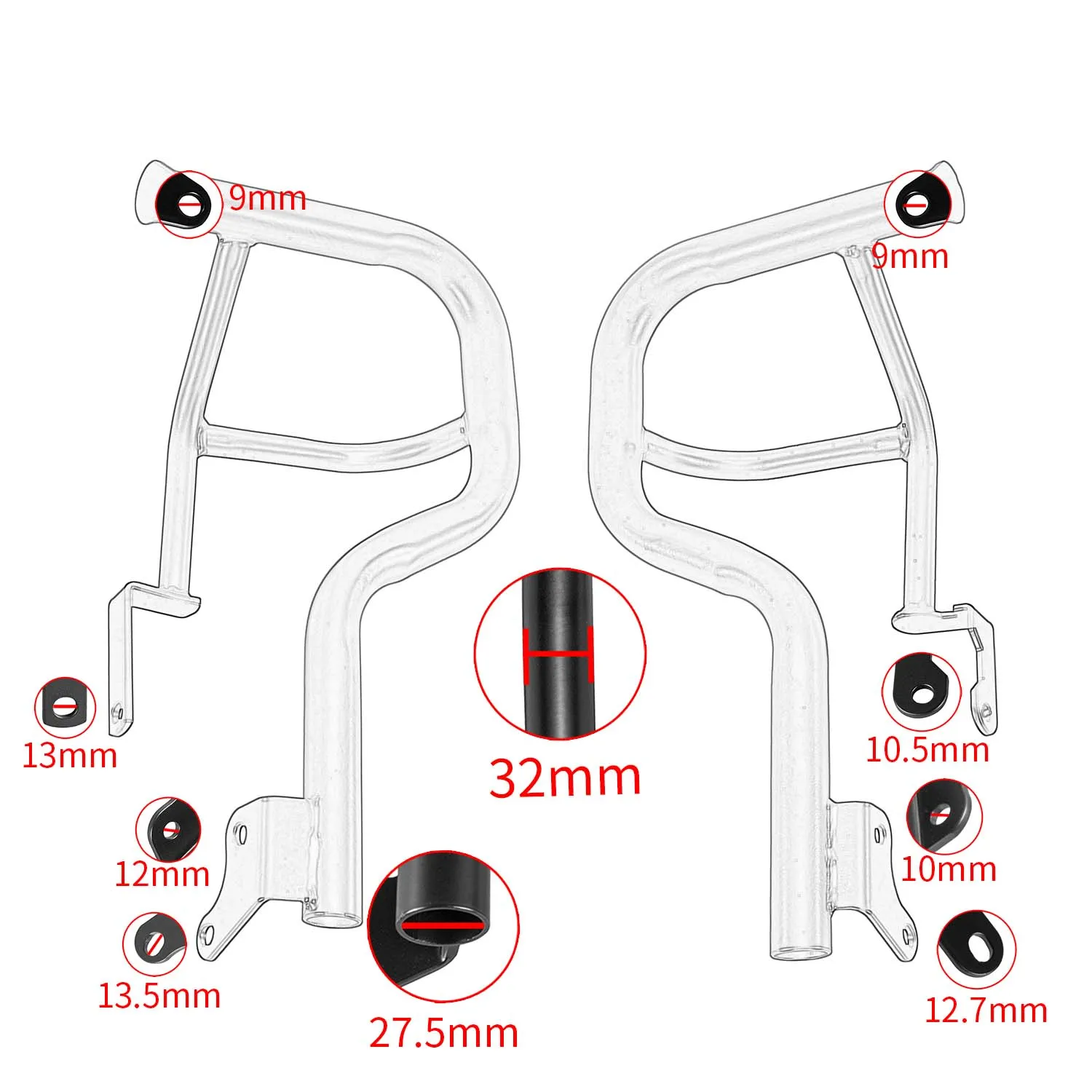 Crash Bar for KAWASAKI VN650 / Vulcan S 2015-2025 Anti-collision Guard Bar Frame Fairing Bumper Motorcycle Accessories