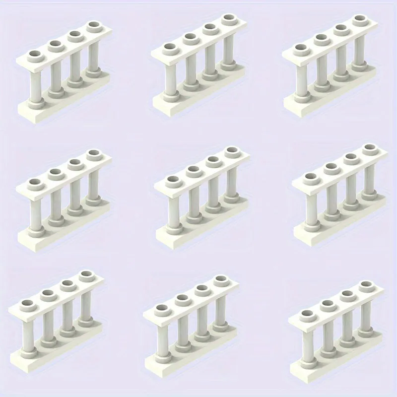 20 stks 1x4 Dots Boerderij & Tuin Bouwsteen Set met Ranch Hek - MOC DIY Dierlijke Scène Speelset, compatibel met 15332