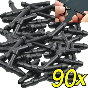 18-90x מכונית מגב צינור ספריי המפרק t y i סוג windshield מגב ניקוי צינור מים צינור צינור מים צינור רכב משותף