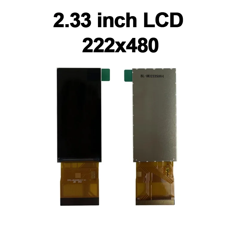 2.33 inch 222x480 Long-strip TFT Display with Touch