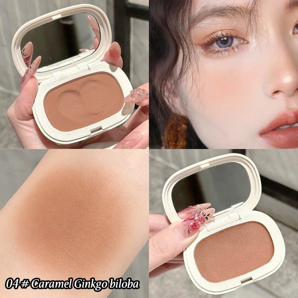Blush monocolore Texture setosa Resa cromatica elevata Nessuna sensazione di polvere Bassa saturazione Crema fard opaca naturale a lunga durata