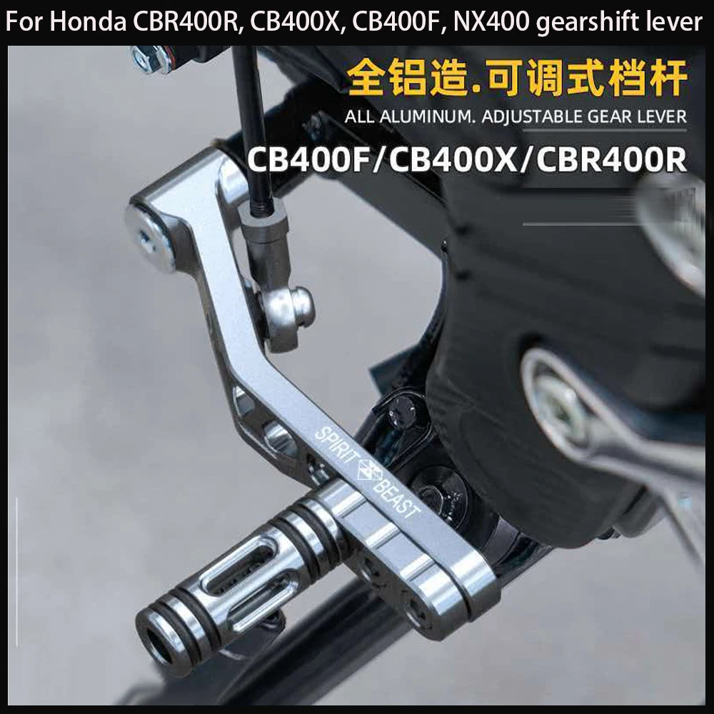 Motorcycle gear shift lever For Honda CBR400R 2020-2025 NX400 2024+ modification - Gearshift lever with CNC adjustable mechanism