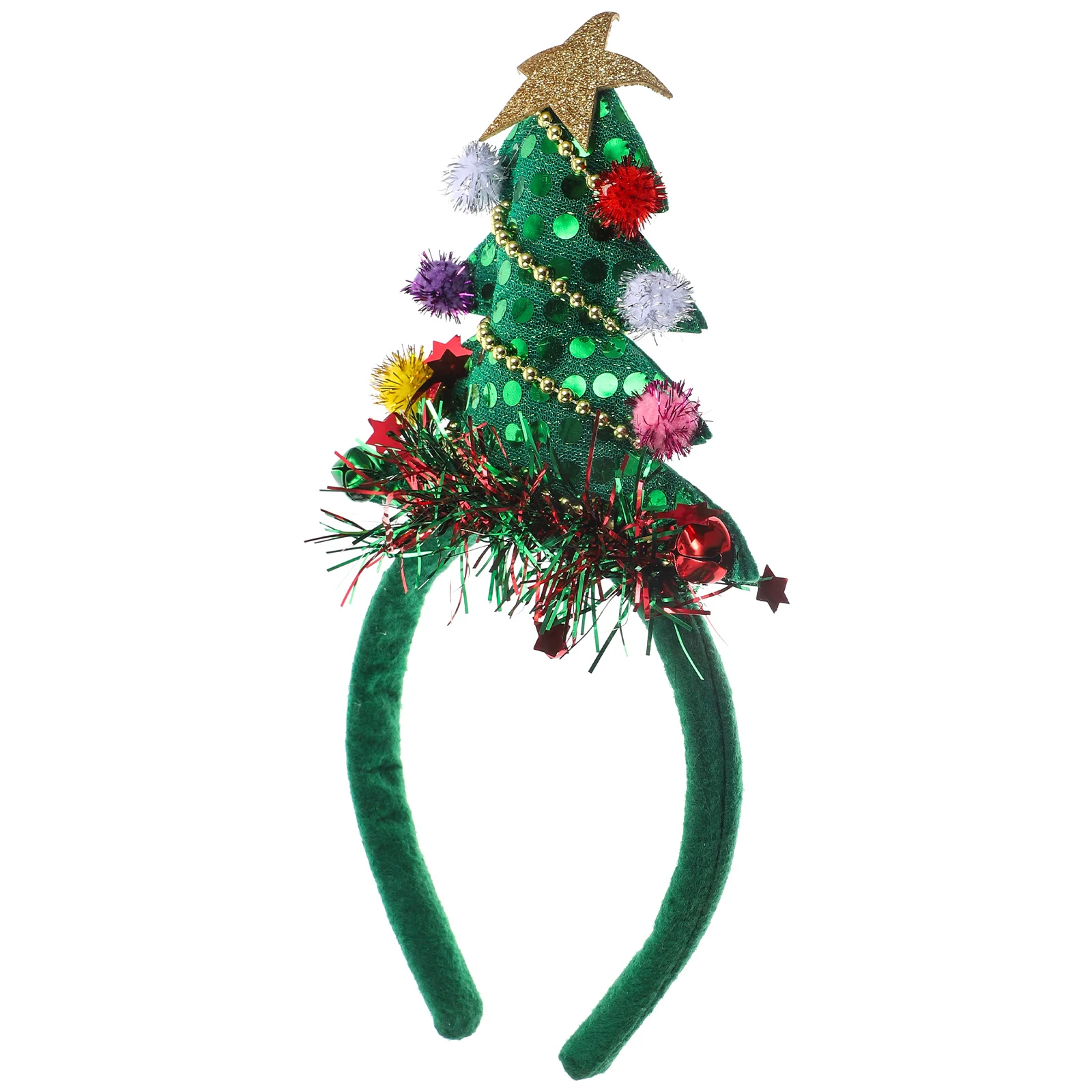 

Christmas Tree Headband Women Girls Holiday Party Hair Accessories Bell Design Festive Christmas New Year Gifts