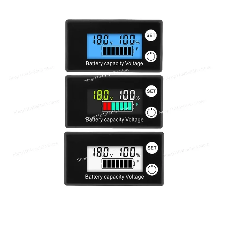 Waterproof Digital DC Voltmeter 8-100V for Lead Acid Lithium Car Battery and Energy Storage System Monitor