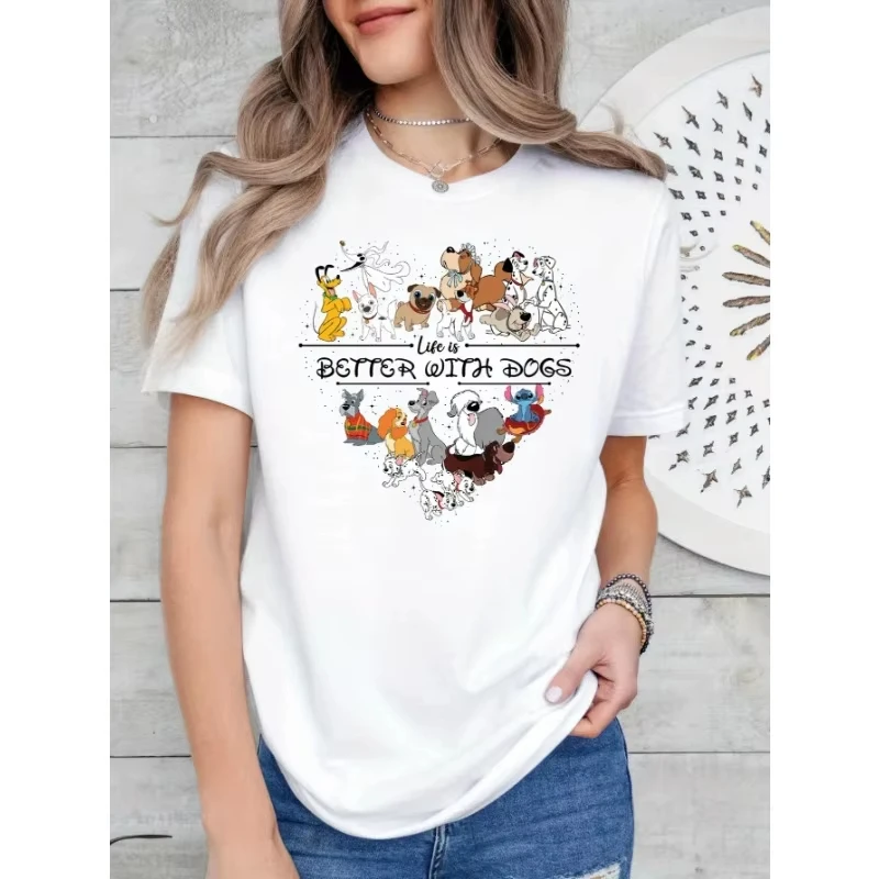 2025 ميكي والأصدقاء 70th الذكرى التذكارية القطن المرأة تي شيرت لينة جولة الرقبة قصيرة الأكمام الملونة قميص مطبوع #1