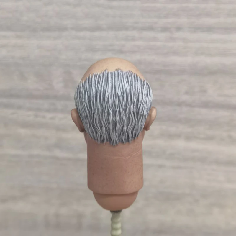 For Sale 1/6th SH03 BBK009 Elderly Old Man Bald Head Sculpture Carving With Connector For 12inch DAM COO BD001 HT Action Figure